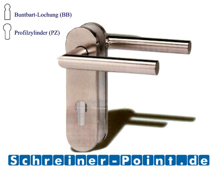 Restposten Kurzschildgarnitur L-Form Edelstahl Nur noch 5 x BB, 6 x WC links, 1 x WC rechts